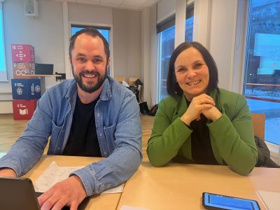 Ole fra Nova Interiør og Maria fra Tromsø Lodge og Camping
